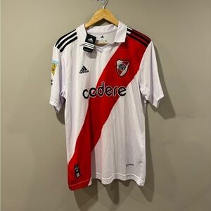 River Plate White International Club Football Soccer Jersey